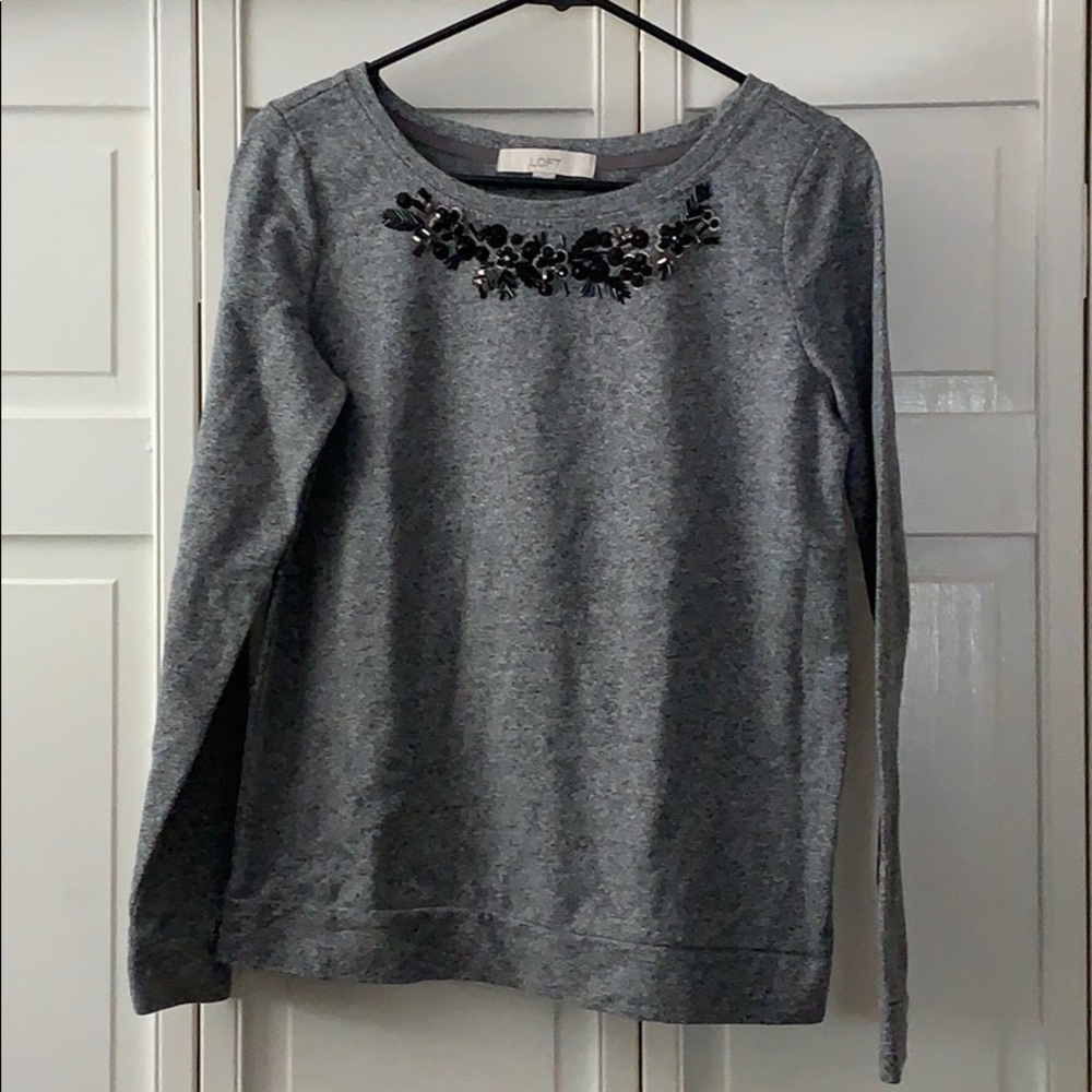 Loft Embellished Sweatshirt